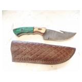 Custom Handmade Damascus Steel Hunting Knife New 8