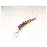 Custom Handmade Damascus Steel Keychain Knife New