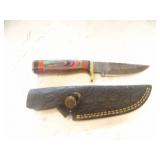 Custom Handmade Damascus Steel Hunting Knife New 8