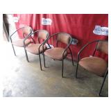 Bid x 4:  Metal/Cushioned Chairs