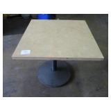 Table w/Metal Base 30" x 30"