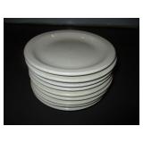 Bid x 9: 6.5" Round White Plates