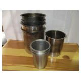 Bid x 8: Stainless Steel Food Containers