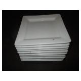 Bid x 10: Square White Plates 6" x 6"