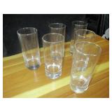 Bid x 6: 6" Glass Cups