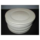 Bid x 10: 9" Round White Plates