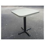 Gray Square Table w/ Base 24" x 24"
