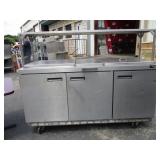 Delfield 3 Door Refrigerated Prep Table