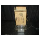 Bid x 6: Clear Food Pans w/ Lids - NEW!