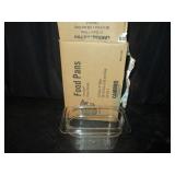 Bid x 6: Clear Food Pans w/ Lids - NEW!