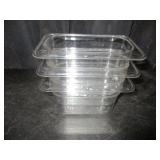 Bid x 3: Clear Food Pans