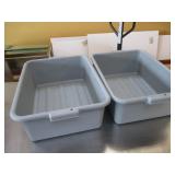 Bid x 2:  Plastic Bussing Tubs