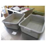 Bid x 2:  Plastic Bussing Tubs