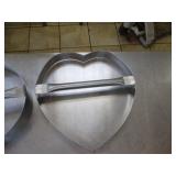 Metal 14" Heart Shaped Pizza Dough Cutter