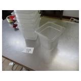 Bid x 7:  Plastic Food Containers w/Lids