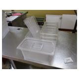 Bid x 5:  Plastic Food Containers w/Lids