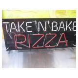 Neon Sign Take N Bake Pizza