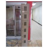 Vertical Metal 6 Locker Stand