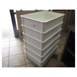 Wheeled Cart w/6 Stackable Dough Tubs