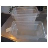 Bid x 3: Clear Food Containers