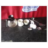 Misc Coffee Pot, Mugs, Utensils