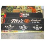 Bid x 3:  Bar Rail Counter Mats w/Logos