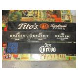 Bid x 3:  Bar Rail Counter Mats w/Logos