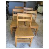 Bid x 5:  Wooden Chairs