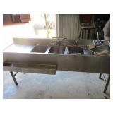 Eagle 3 Bay Stainless Steel Sink w/Utility Sink