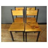Bid x 4: Wood Chairs (33")