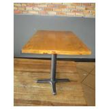 Wood Table w/ Base 36" x 23"