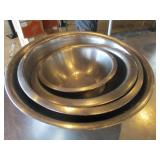 Bid x 4: Misc. SS Mixing Bowls