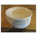Bid x 10: Round White Plates (6")