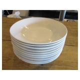 Bid x 10: Round White Plates (8")