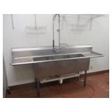 SS 3 Compartment Sink