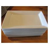 Bid x 10: Oneida White Plates (11" x 7")
