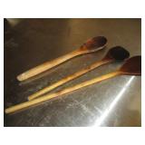 Lot of 3: Wood Spoons