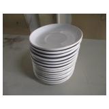 Lot of 12: 7" Round White Plates