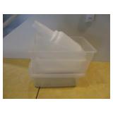 Lot of 6: Misc. Plastic Containers