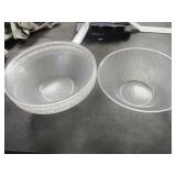 Lot of 7: 11" Clear Bowls