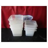 Bid x 6:  Misc Plastic Food Containers