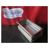 Bid x 5: SS Food Containers 10.5" x 6.5"