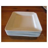 Bid x 5: Oneida White Plates (7.5" x 7.5")