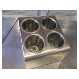 SS Silverware 4 Bin Station (10" x 11")