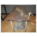 SS Work Table w/ Can Opener Attachment