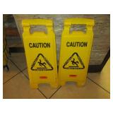 Bid x 2: Yellow Wet Floor Signs