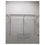 Wall Shelf w/ Basket & Brackets