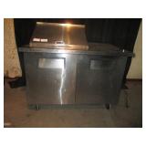 True 2 Door Refrigerated Prep Table