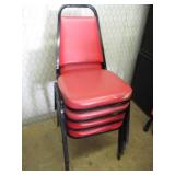 Bid x 4: Stackable Restaurant Chairs