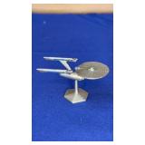 1991 Rawcliffe Pewter USS Enterprise  1.5"t